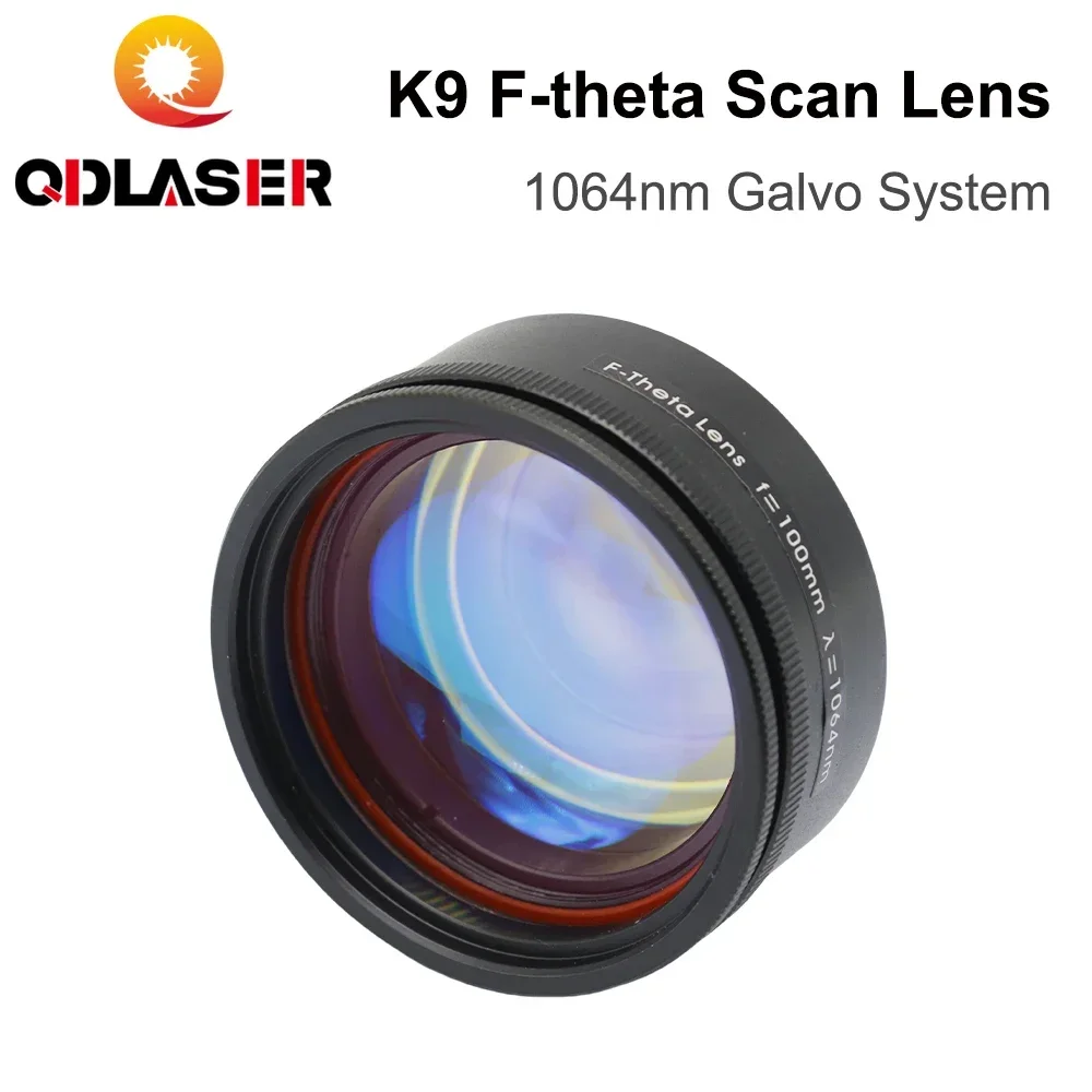 QDLASER K9 F-theta Scan Lens Thread M39 & M55 1064nm Galvo System for 1064nm YAG Optical Fiber Laser Marking Machine Parts
