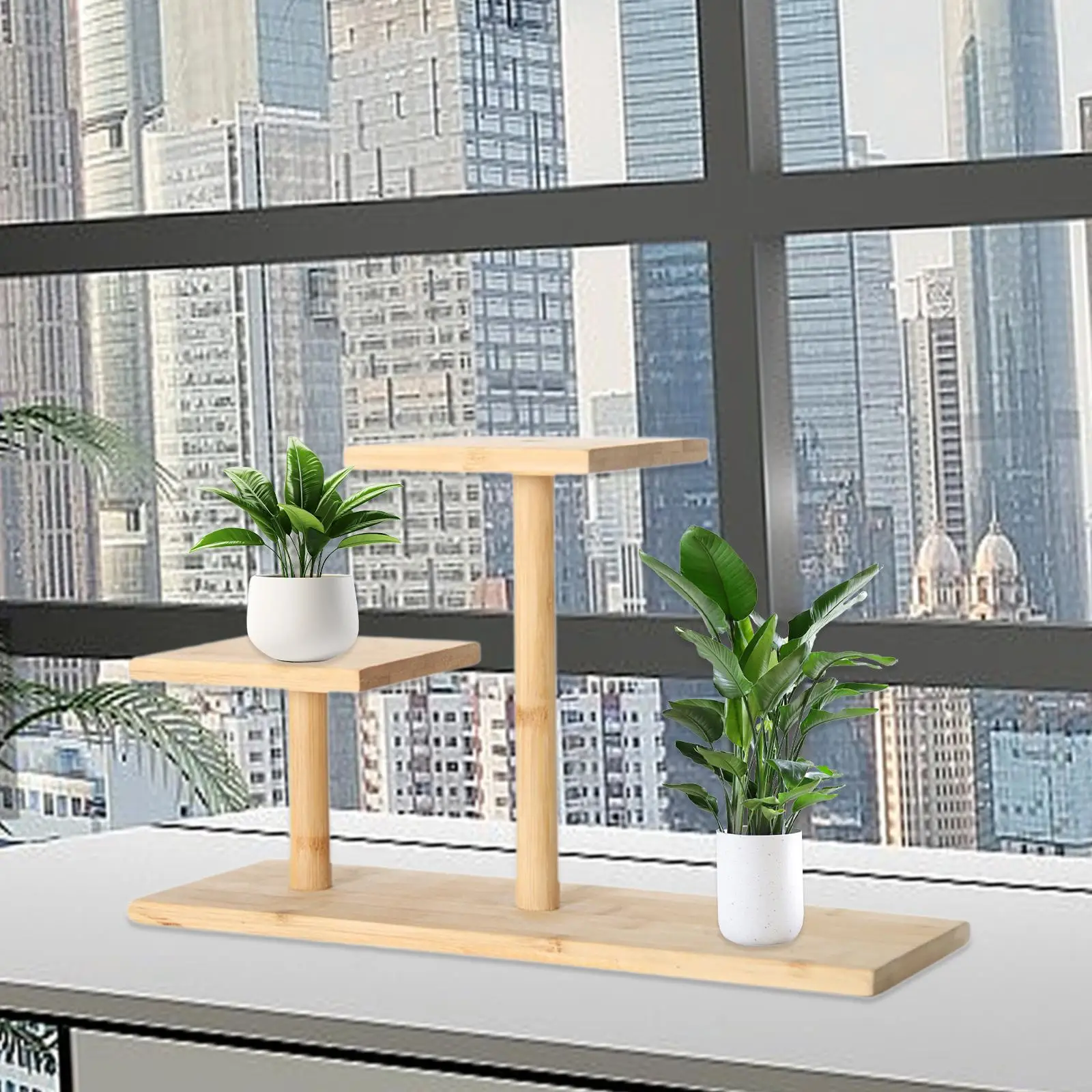 Small Potted Plant Stand Tiered Flower Pot Holder for Desktop Office Balcony