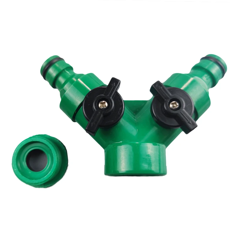 

Two Way Garden Hose Water Spray Y Splitter Faucet Divider Connector For Patio Greenhouse Irrigation Pipe Tube