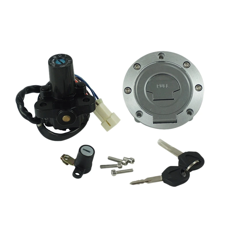 

Fuel Gas Cap Ignition Switch Seat Lock with Key Kit for Yamaha YZF R1 2004-2015 R6
