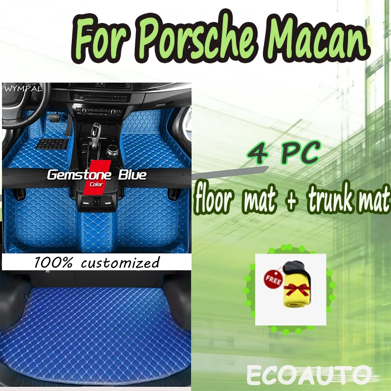 

4PC SET CAR FLOOR&TRUNK MAT For Porsche Macan 2014 2015 2016 2017 2018 2019 2020 2021 2022 2023 2024 with towel