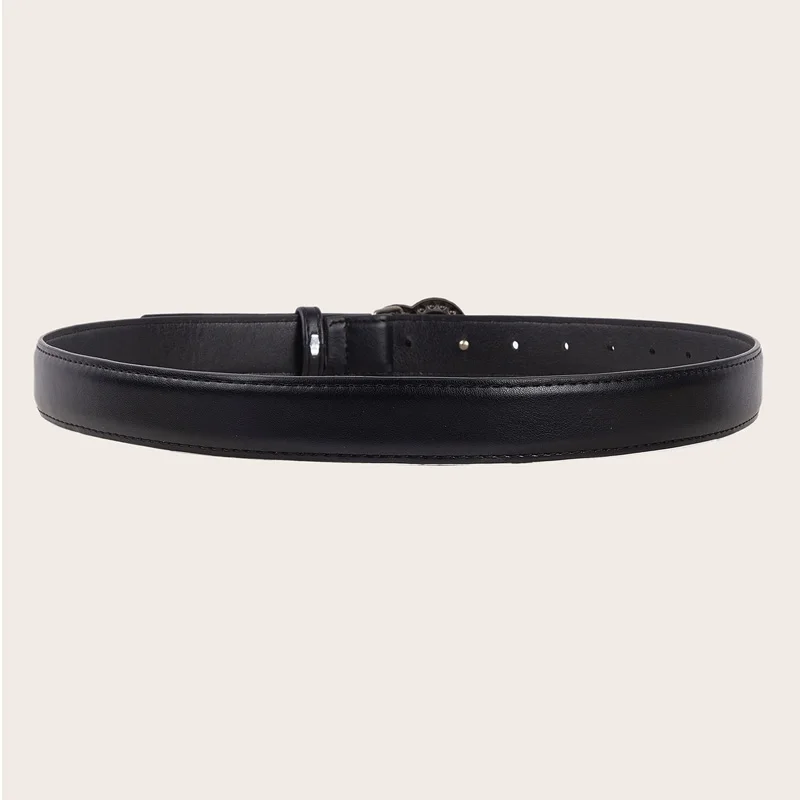 Gothic Fashion Vintage Peach Heart Cross Belt for Women Y2k Belt Diesel Belt for Lady Luxury Designer Jeans Dress Accessories