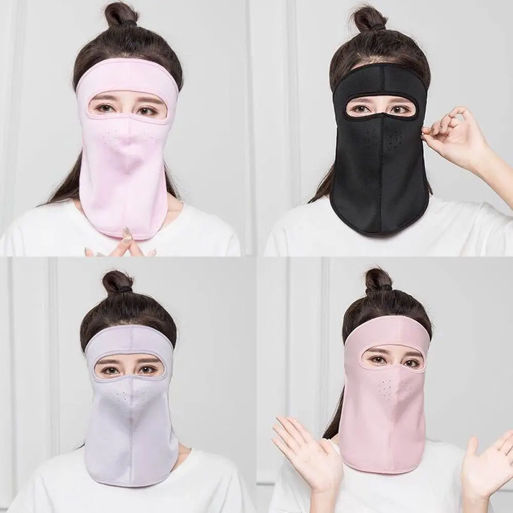 Шарфы для лица, защита для лица на открытом воздухе, Солнцезащитная Фата, летняя женская маска с вырезом, мужская маска для рыбалки, ледяная шелковая
