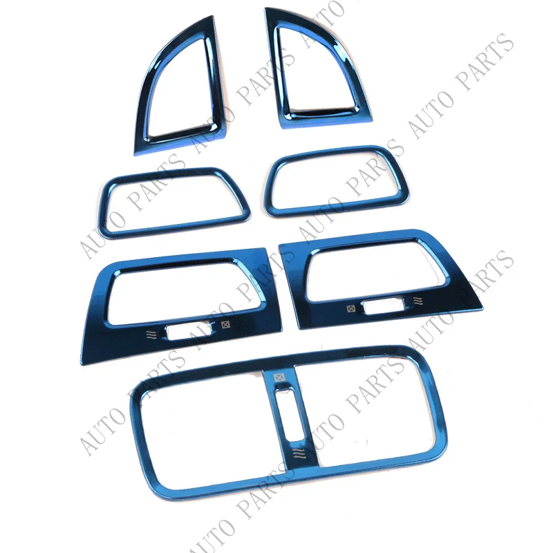 A+ For Honda CR-V CRV 2012-2016 Blue Steels Central Console Air Outlet Vent Trim
