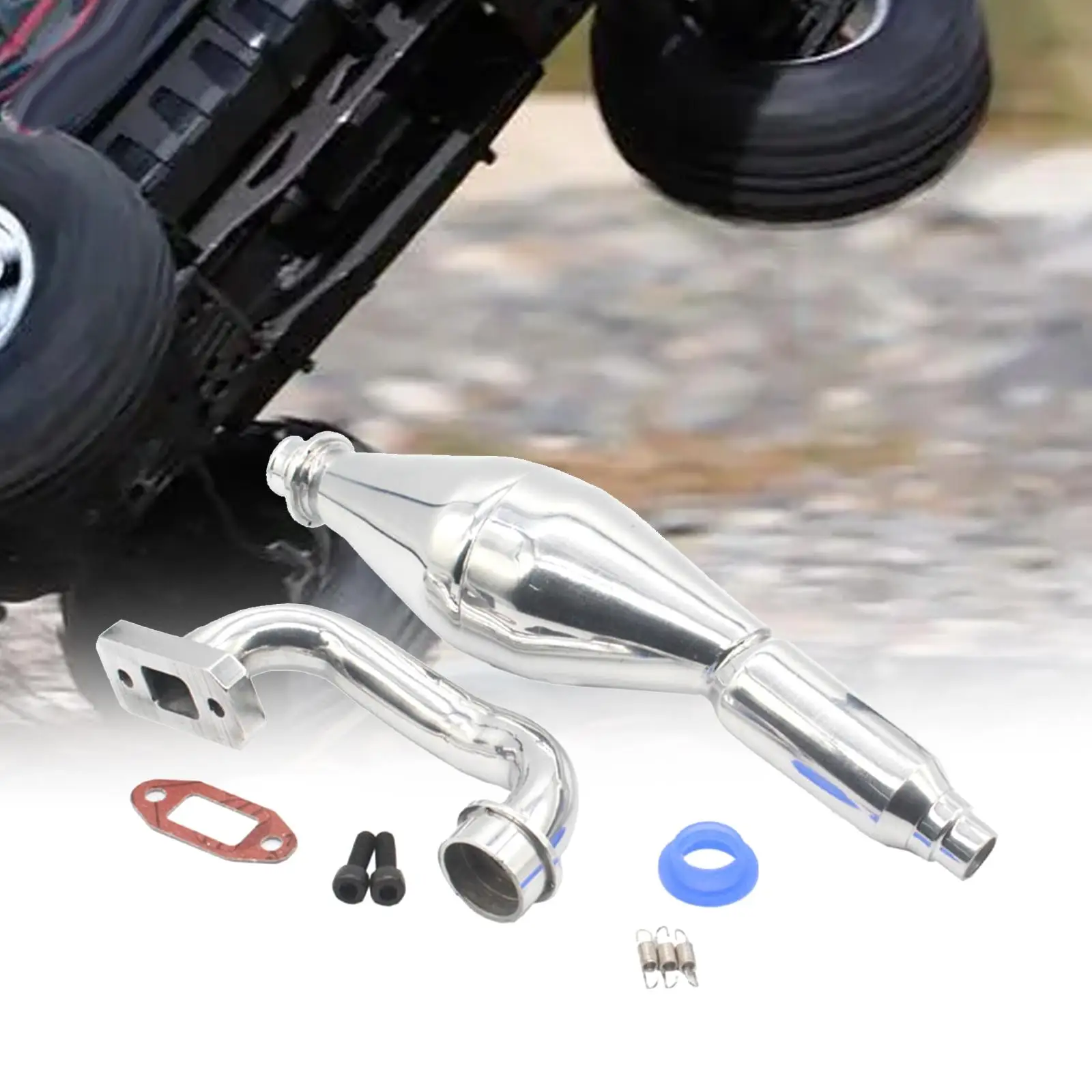 

15003 Exhaust Joint Tubing RC Truck Assembly 1/5 Scale RC Car Exhaust Pipe for HSP 1:5 Vehicles RC Hobby Car Off Road DIY Accs