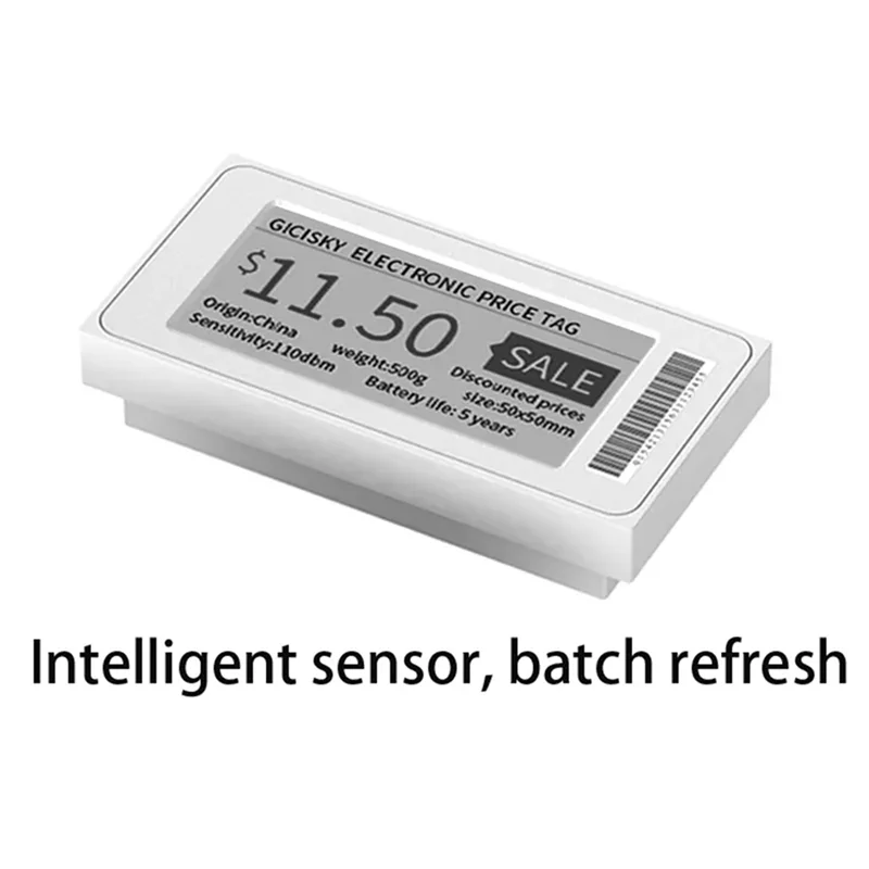 Etiqueta de precio electrónica de A99E-2.1 pulgadas ESL pantalla TFT sin escritura desordenada gestión de conexión Bluetooth para aplicación Android 8 Uds