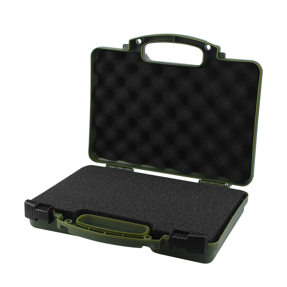 Anti Pressure Double Lock Portable Tool Box with Paddle and Plug Foam Pistol Case