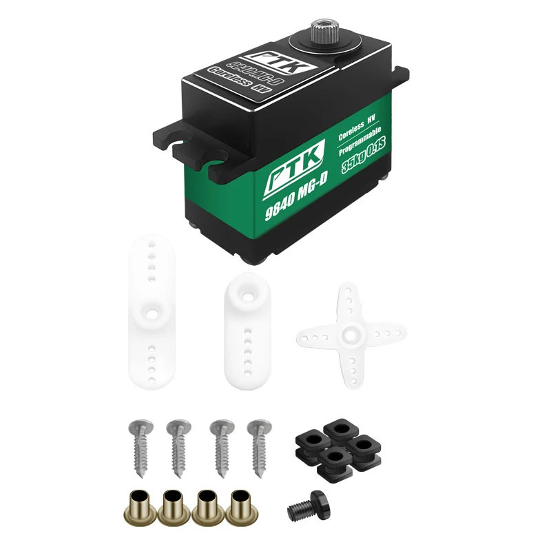 Ptk 9840 Hv Druk Metaal Digitale Waterdichte Servo Metalen Versnelling 35Kg Rc Automodel Schip Model Rc Vliegtuig Model