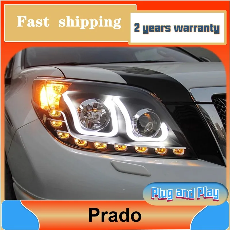 

Car Styling for Toyota Prado Headlamp 2010-2013 LC150 Headlight DRL Turn Signal Low High Beam Projector Lens