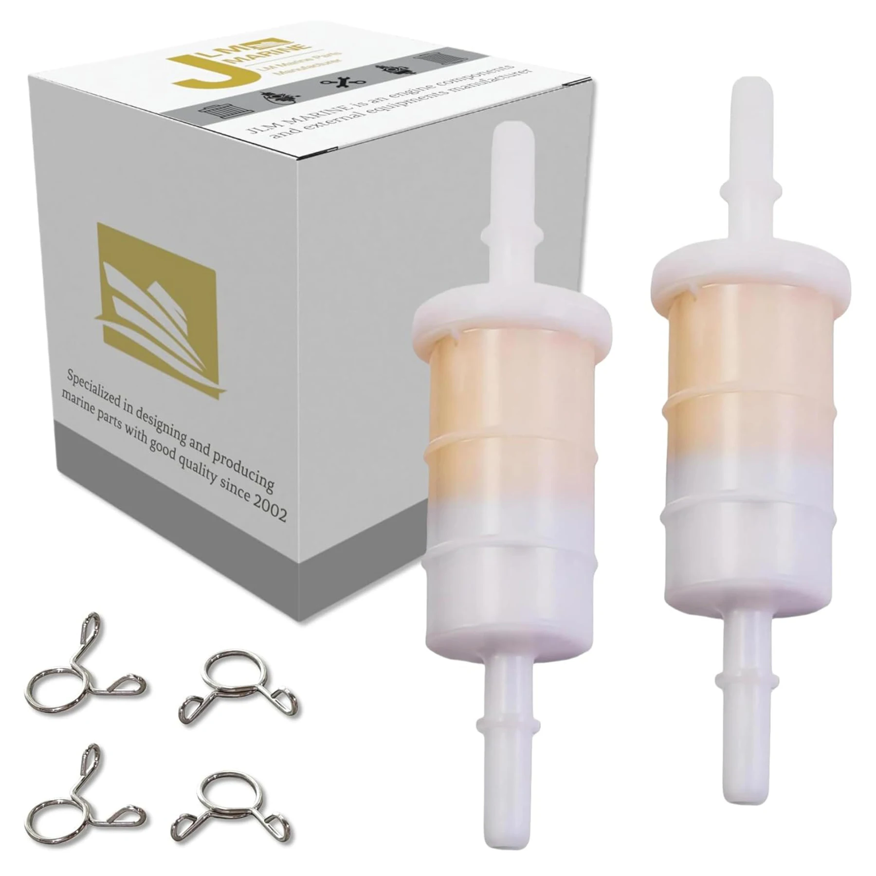 

2PCS 879885Q in-Line Fuel Filter for Mercury Mariner Verado 4 Stroke EFI 40 50 60 HP 75-115HP 135-300HP Outboard Motor 879885T