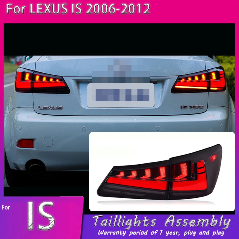 

Светодиодные задние фонари для Lexus IS250 IS300 IS350 ISF 2006-2012, RGB-подсветка, динамические указатели поворота, комплекты задних фонарей для автомобиля.