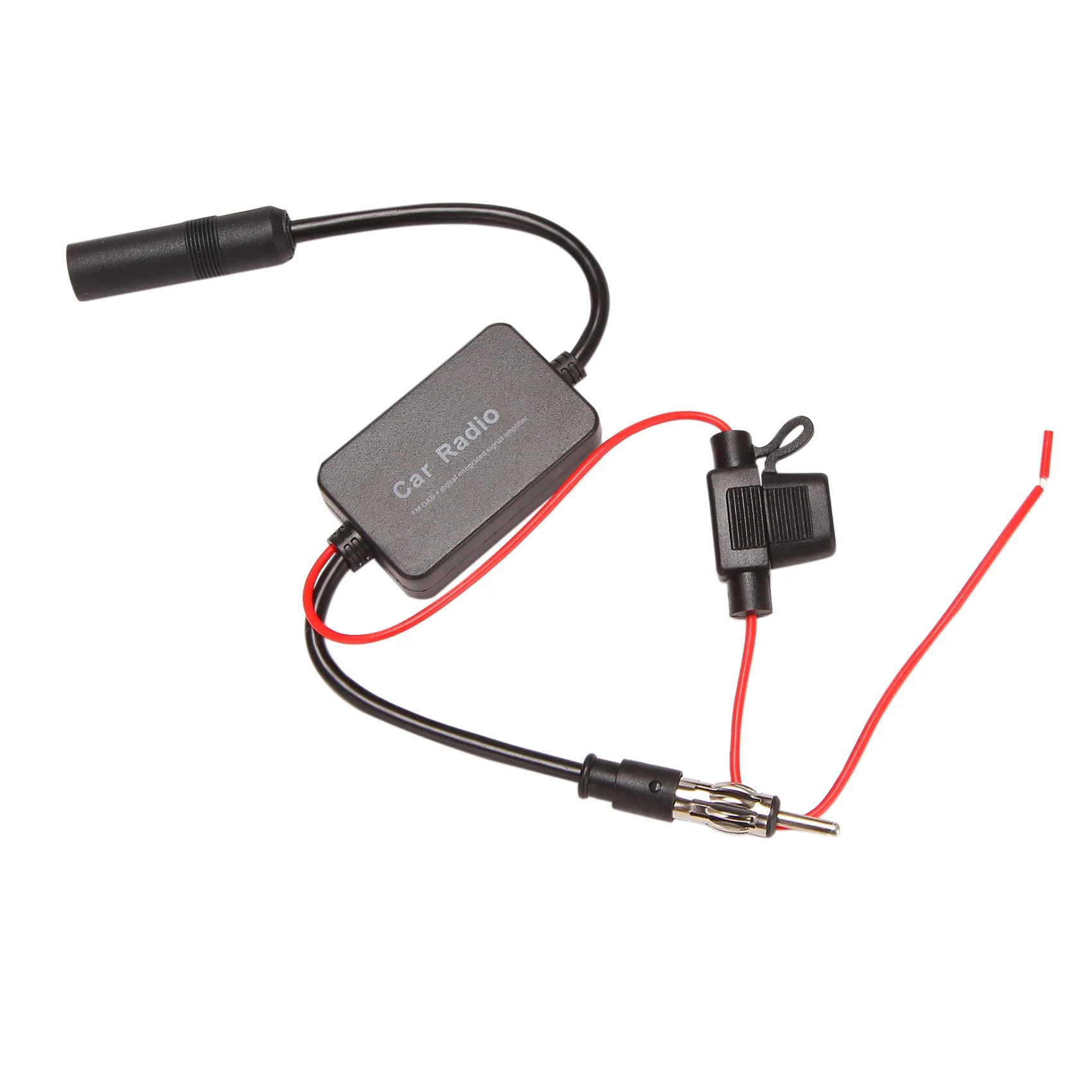 For Universal 12V Auto Car Radio FM Antenna Signal Amp Amplifier Booster For Marine Car Vehicle Boat 330mm FM