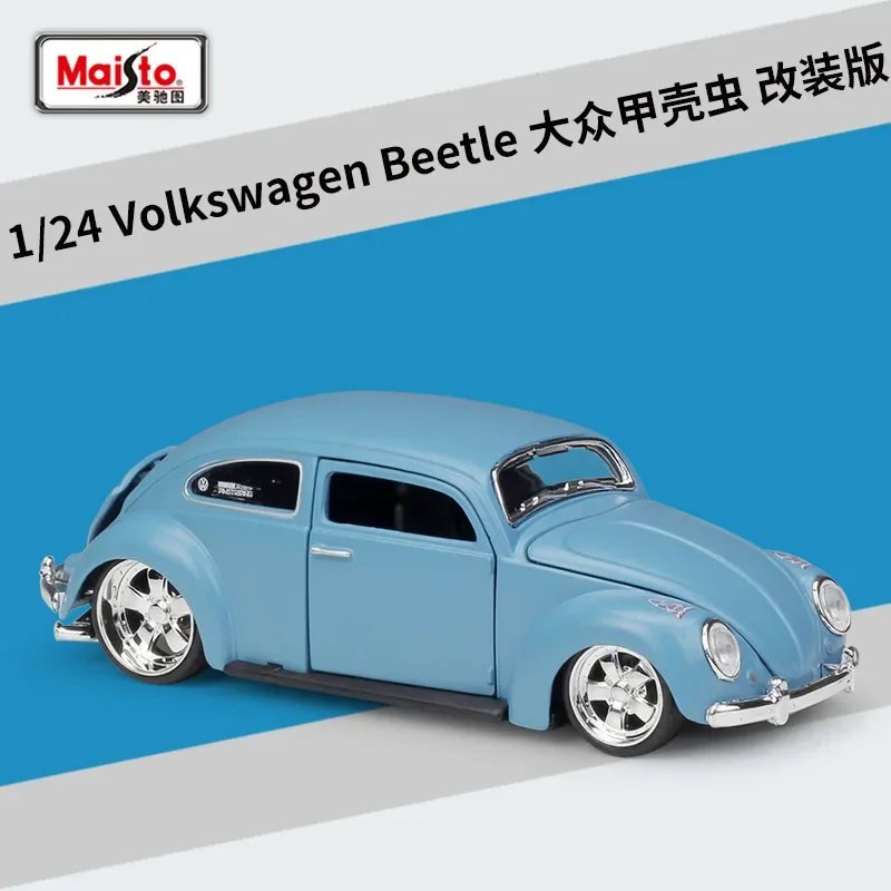 Maisto 1:24 Volkswagen Beetle Alloy Car Model Diecast Metal Toy Vehicles Classic Car Model Simulation Collection Children Gift