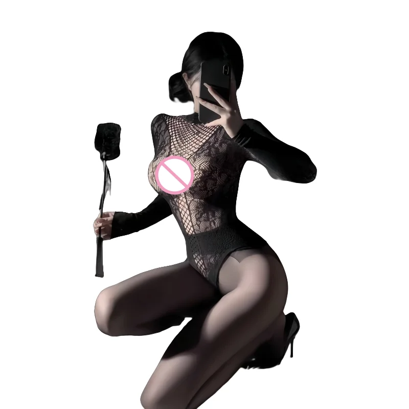 Сексуальное женское белье, боди для женщин, чулки, нижнее белье, сексуальные ажурные полые куклы