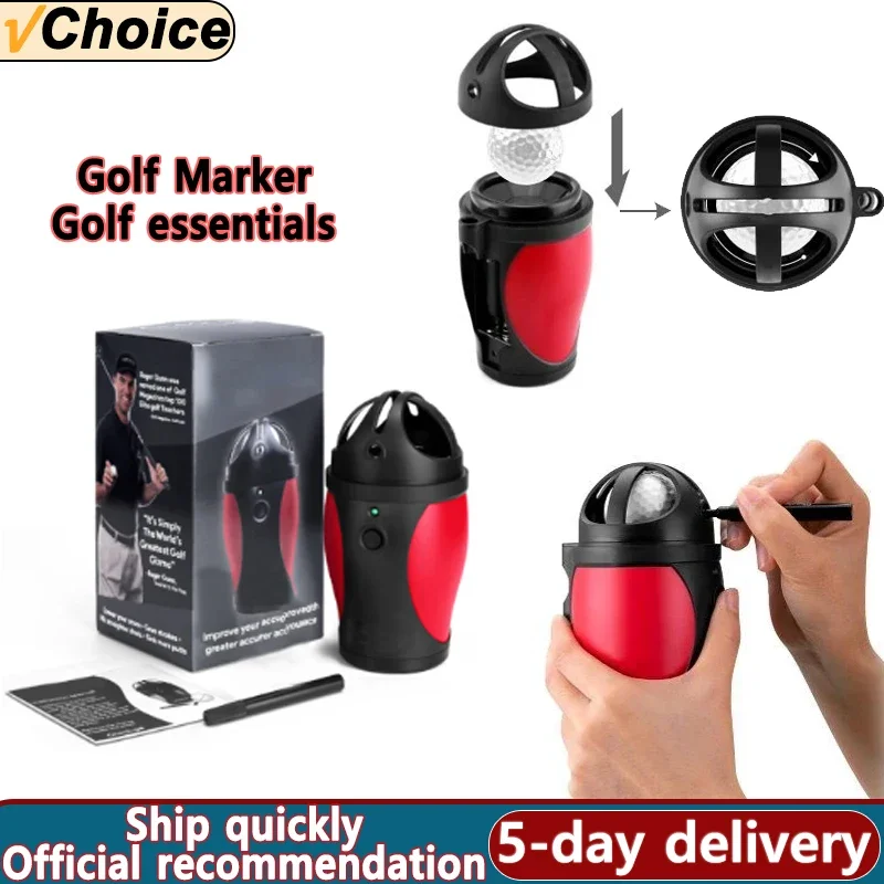 PGM Golf Electric Scriber Finds rotates Center Of Gravity Distribution Line LED Ball Painter Accessories Ball Spot Marker Tool