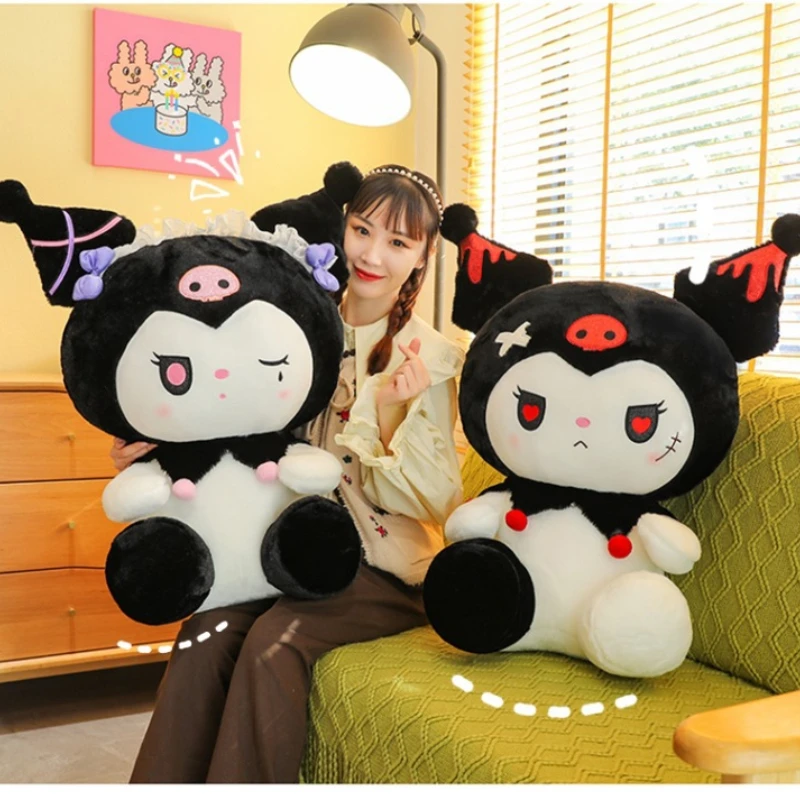 

50cm Sanrio Devil Kuromi Plush Toy Red Eyes Cute Girl Doll Big Plush Pillow Children's Birthday Gift Christmas New Year Gift