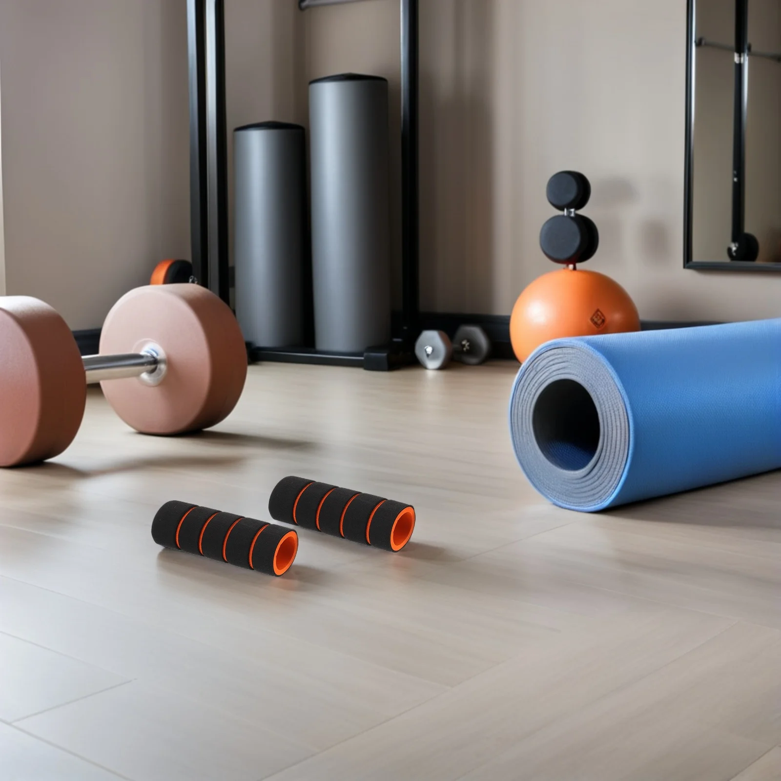 

6pcs Sponge Handle Grips Kit For Pull Up Bars Non-Slip Universal Fit Home Gym Accessories Training Protection Pad Soft Handlebar