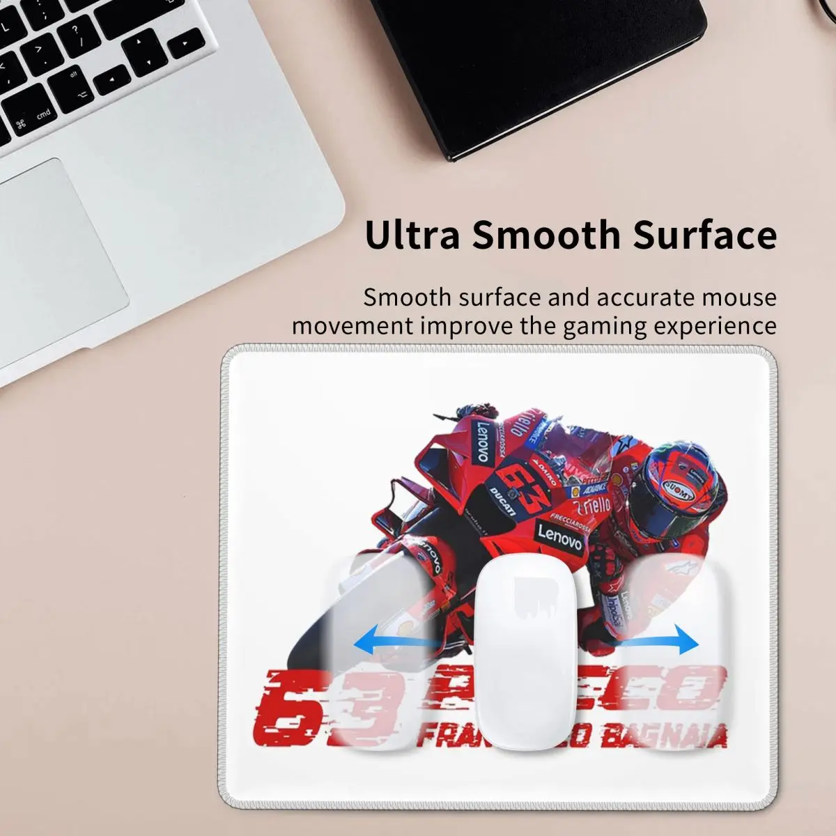 

Pecco Bagnaia 63, коврик для мыши, компьютерная клавиатура, коврик для мыши, игровой коврик для ноутбука, офисные аксессуары, настольные коврики