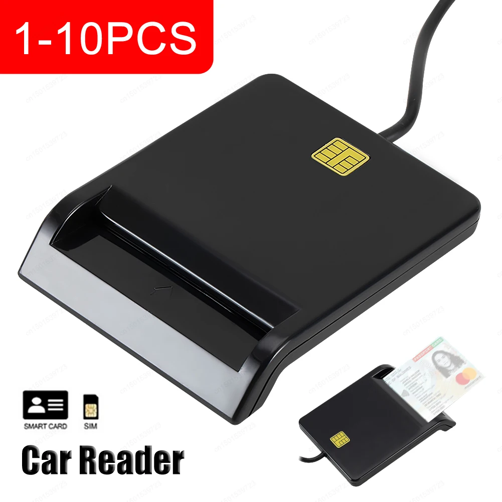 Portable USB 2.0 Intelligent Card Reader DNIE ATM CAC IC ID Bank SIM Card Reader