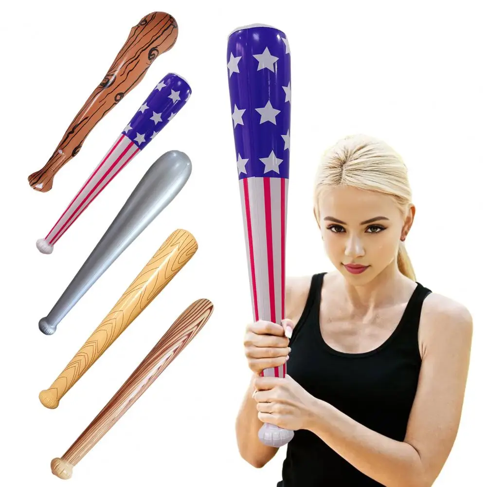 

Inflatable Baseball Bat Toy Jumbo Wood Print Blow Up Bat for Pool Party Decorations Large Inflatable Bat for Sports Game