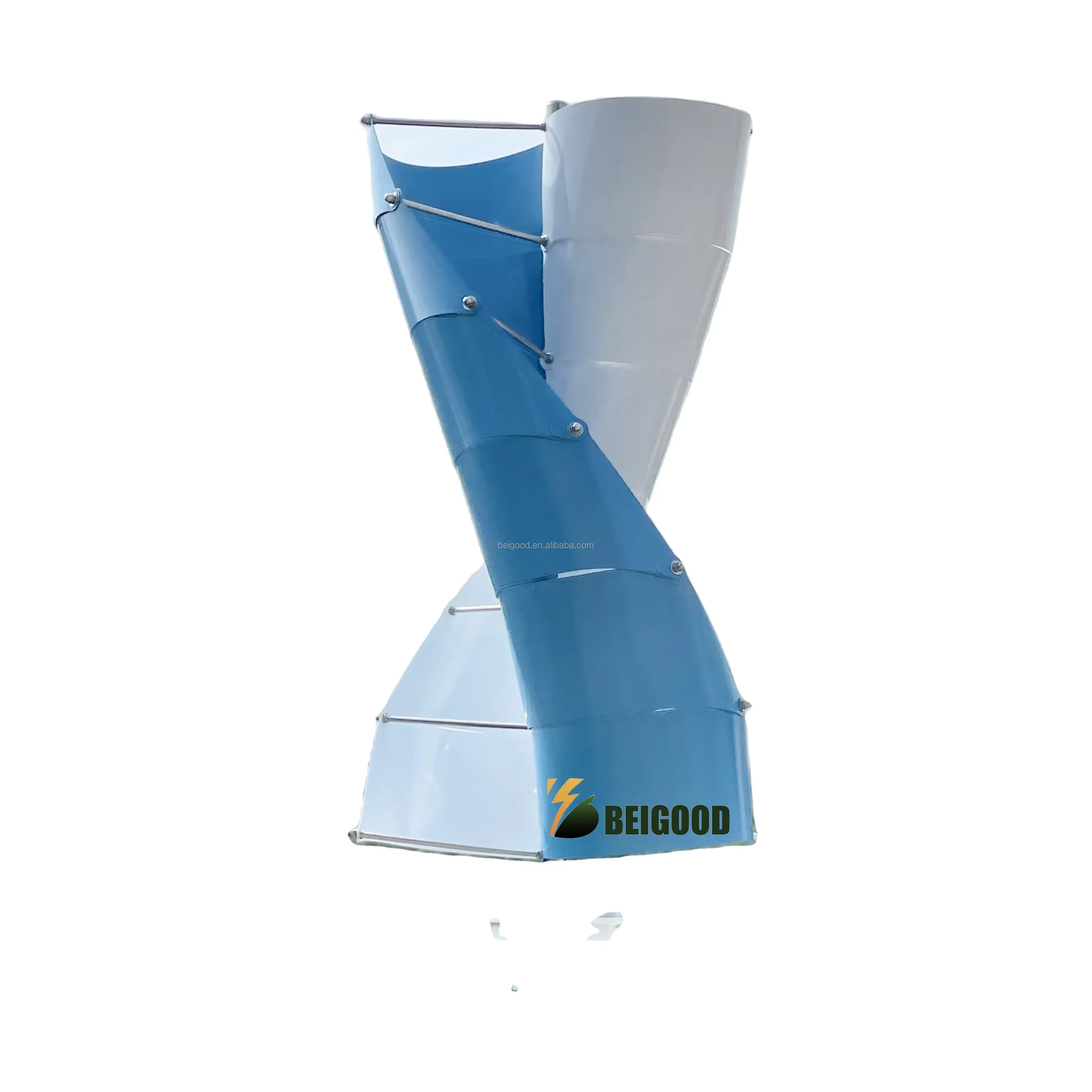 600w 800w 1000w 2000w Spiral Wind Turbine Spiral Type Vertical Axis Wind Turbine Generator