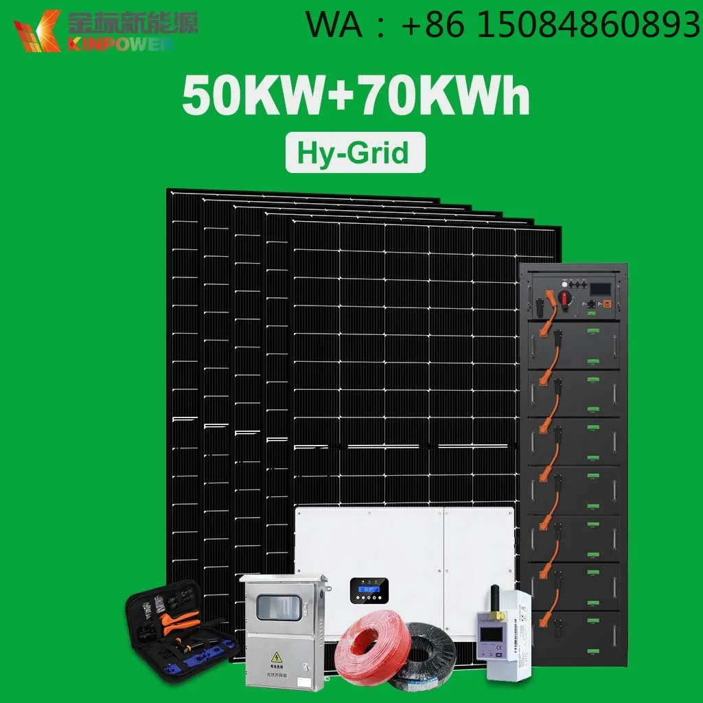 Plug And Play  SystemComplete 50KW Hybrid  System 70KWh Battery On Off Grid Home  Power Solutionhybrid Inverter S