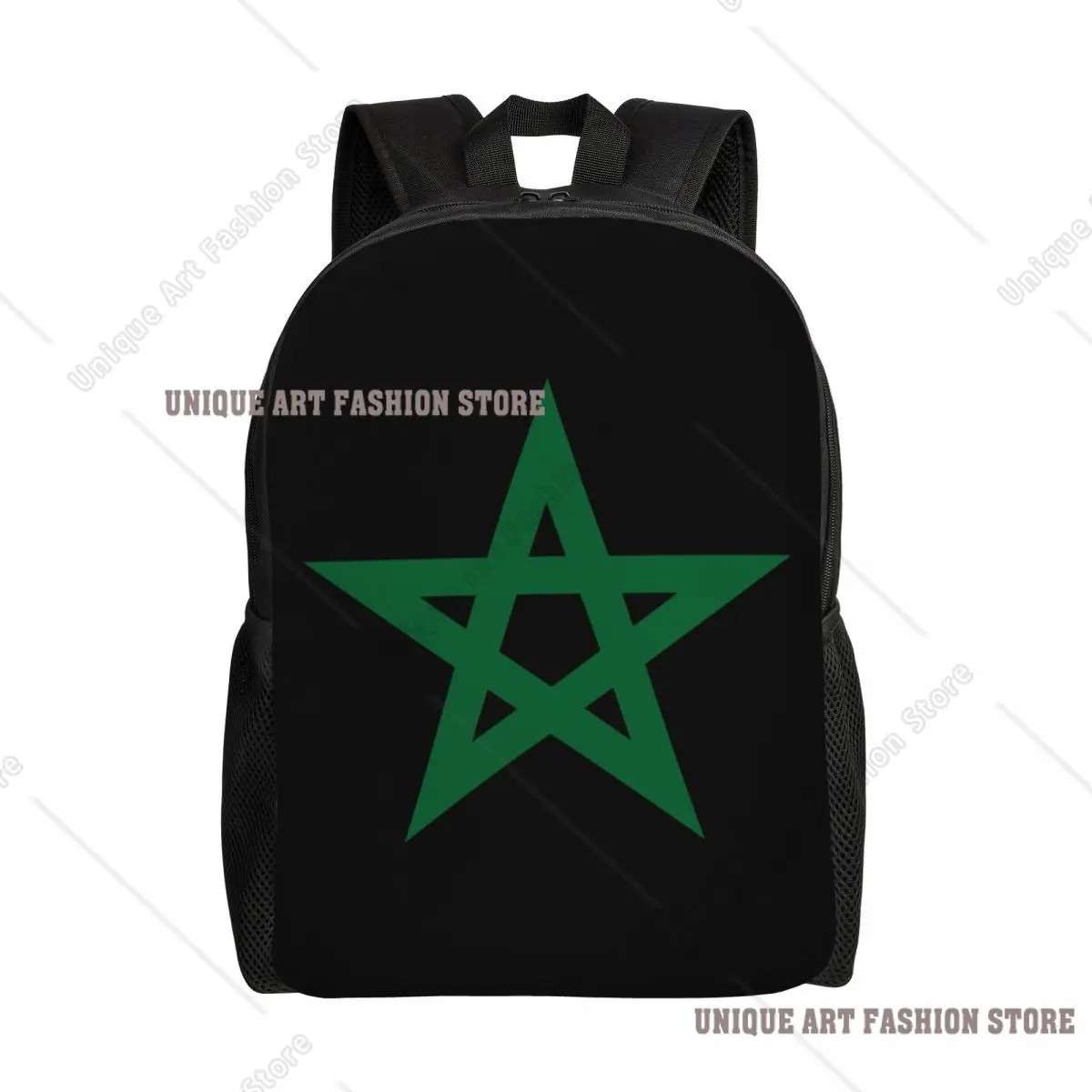 

Индивидуальные рюкзаки с флагом Марокко, женские и мужские модные сумки для книг для школы, колледжа, марокканские гордые патриотические сумки