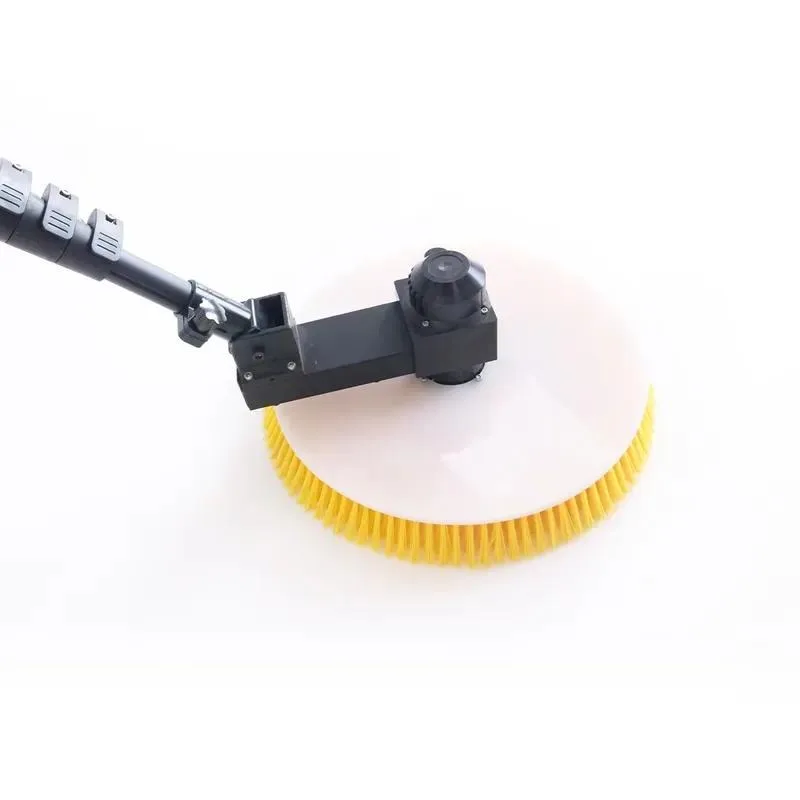 Solar panel brush, durable nylon bristles, telescopic handle OEM customizable