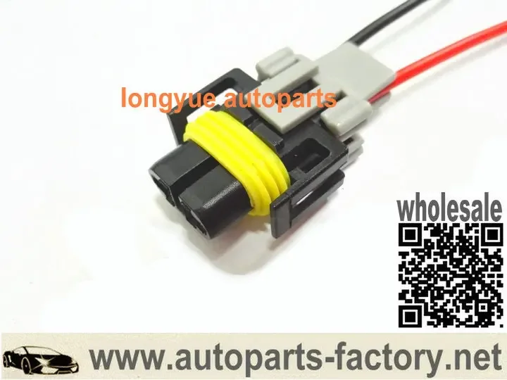 Longyue 20pcs H8 H11 Universal Fog And Cornering Lamp Socket/Speed Sensor Connector Pigtail 10cm Wire