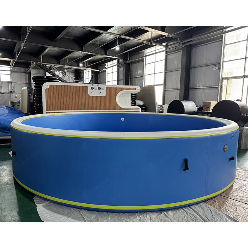 Heavy Duty Inflatable Drop Stitch Pool Above Ground Round Big Family Pool Foldable Garden Swimming Pool