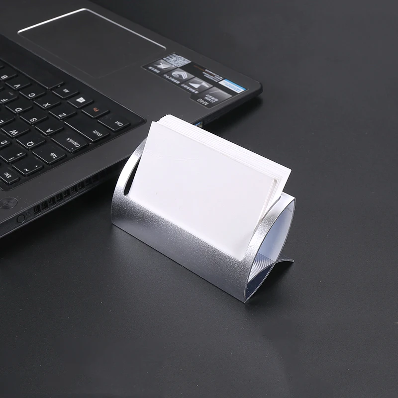 Creative Metal Card Holders Note for Office Display Desk Business Holders Desk Accessories Stand Clip Memo Clip Holder