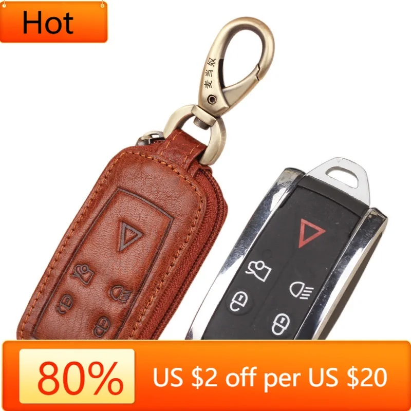 

Внутренние молдинги из натуральной кожи, автомобильный пульт дистанционного управления, чехол для Jaguar XK XF XJ8 XK8 XRR, защитный держатель для кожи 2007-2