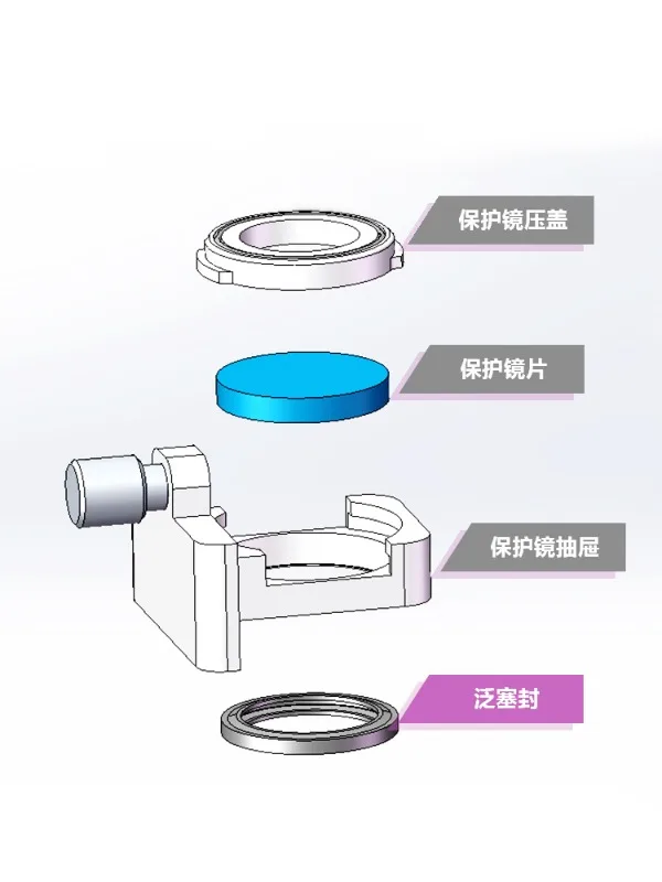 Imagem -05 - Osenico Handheld Welding Mirror Colimação Espelho Focando Espelho Espelho de Proteção Plug Seal Hw970 Au3tech Acessórios