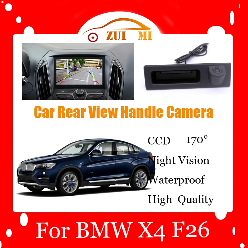 Car Reverse Rear View Camera For BMW X4 F26 2014 2015 2016 Waterproof CCD Full HD Night Vision Backup Parking Camera Shockproof