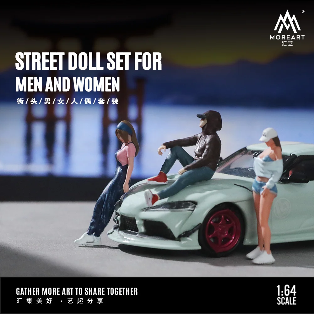

More Art 1:64 Street Doll Set For Men And Women Doll Set Display & Collection & Gift