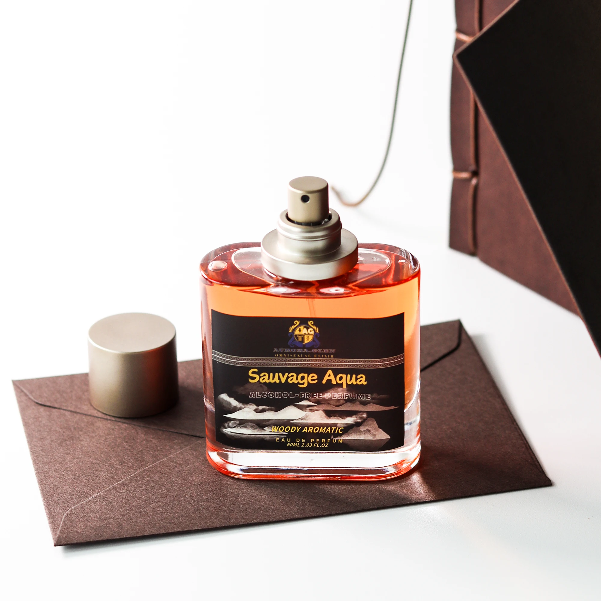 Fragancia lanuda picante para hombre de marca original salvaje aqua, sin alcohol, de larga duración, rico aroma, 60ml homme parfum