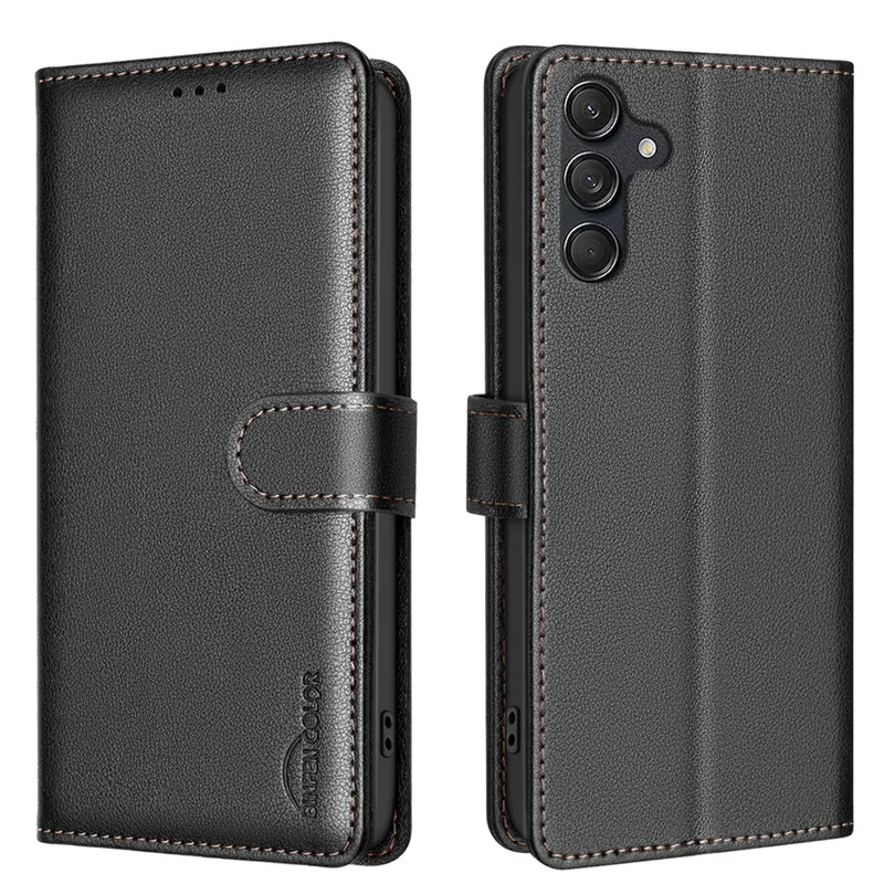 Flip Cover Anti-theft Wallet Leather Case For Samsung Galaxy A14 Lite A24 4G A34 A54 5G A146B A546 Matte Phone Cases Card Holder