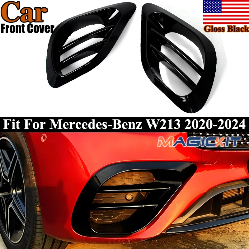 Fog Light Cover fit For Audi RS7 2014 2015 2016 2017 2018 4G8807682G Front Bumper Honeycomb Mesh Racing Grills parts