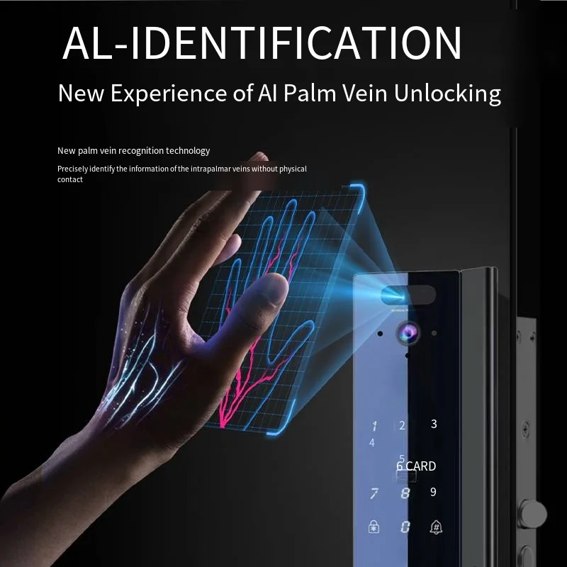 S12M for xiaomi Mijia Mihome App  Smart Home Fingerprint Doorbell with 3D Face & Palm Vein Camera Digital Electronic Lock