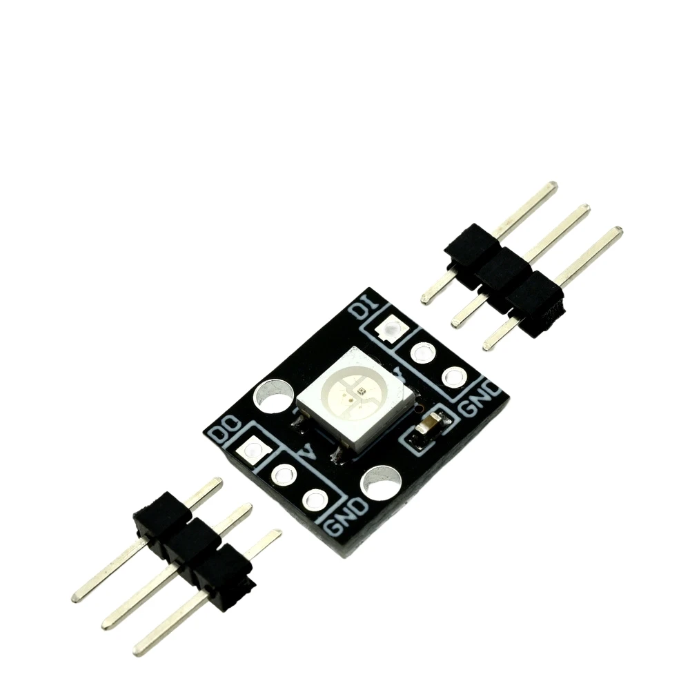 1-10pcs bloco de construção eletrônico um RBG 1Bit baixa potência longa vida WS2812B serial 5050 módulo LED colorido