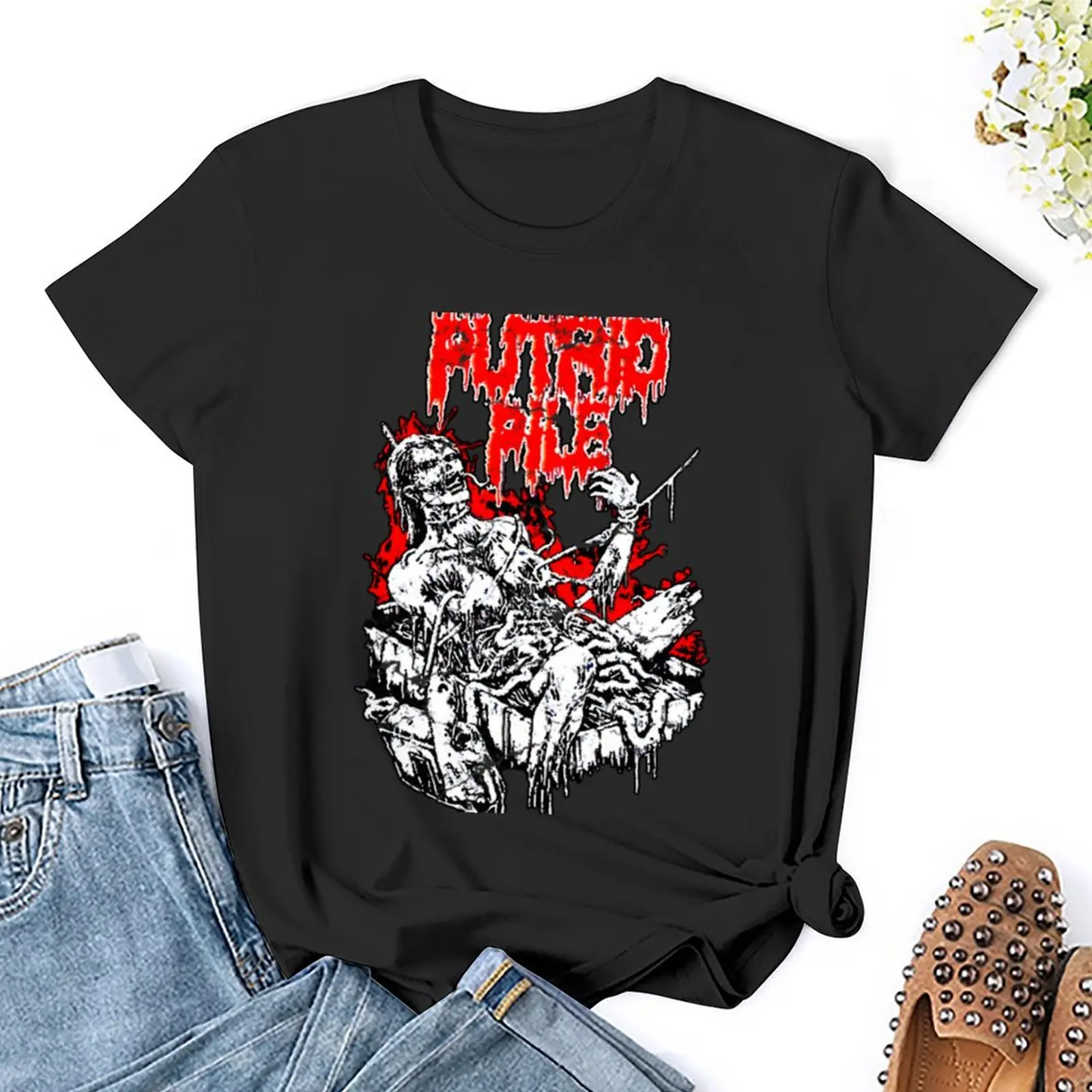 Putrid Pile T-Shirt female new edition Women clothes