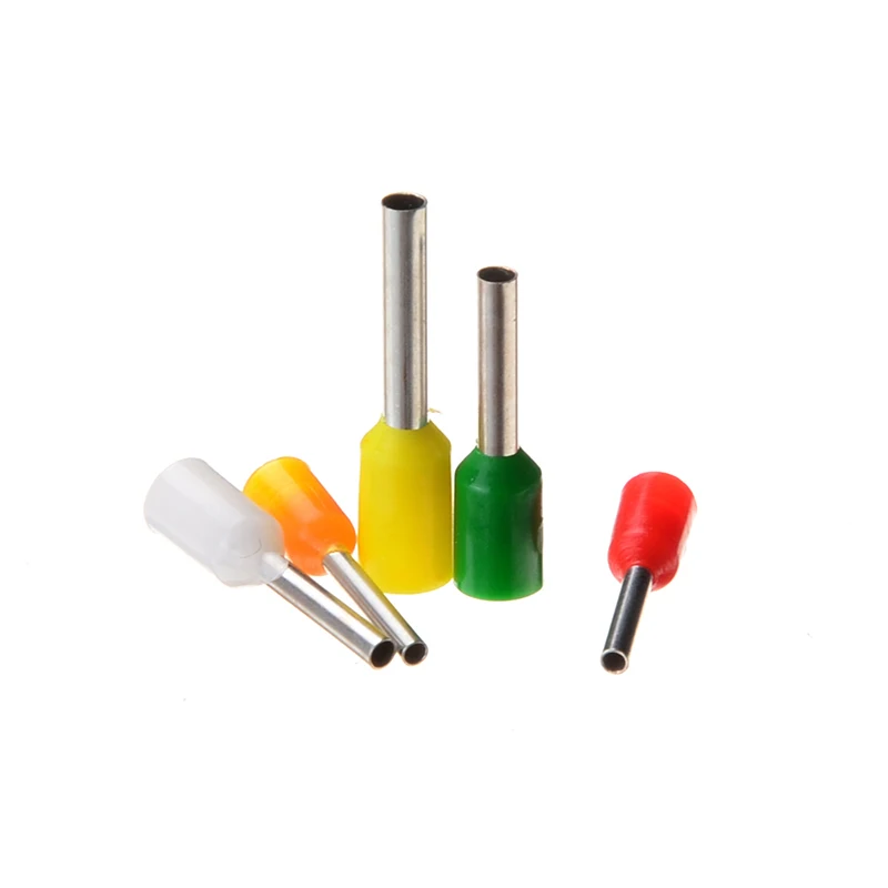 Kit surtido de conectores de crimpado eléctrico AWG 22-10, Kit de conectores de extremo de cable de bloque de terminales de férulas de aislamiento, 400 piezas