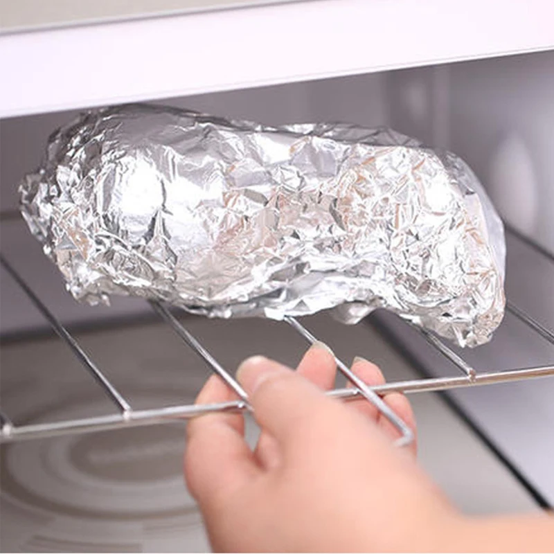 Food Grade Aluminum Foil Paper, Disposable Tin Foil, Baking Air Fryer, BBQ Aluminum Foil Roll, Wrapping Paper, 5m, 10m * 30cm