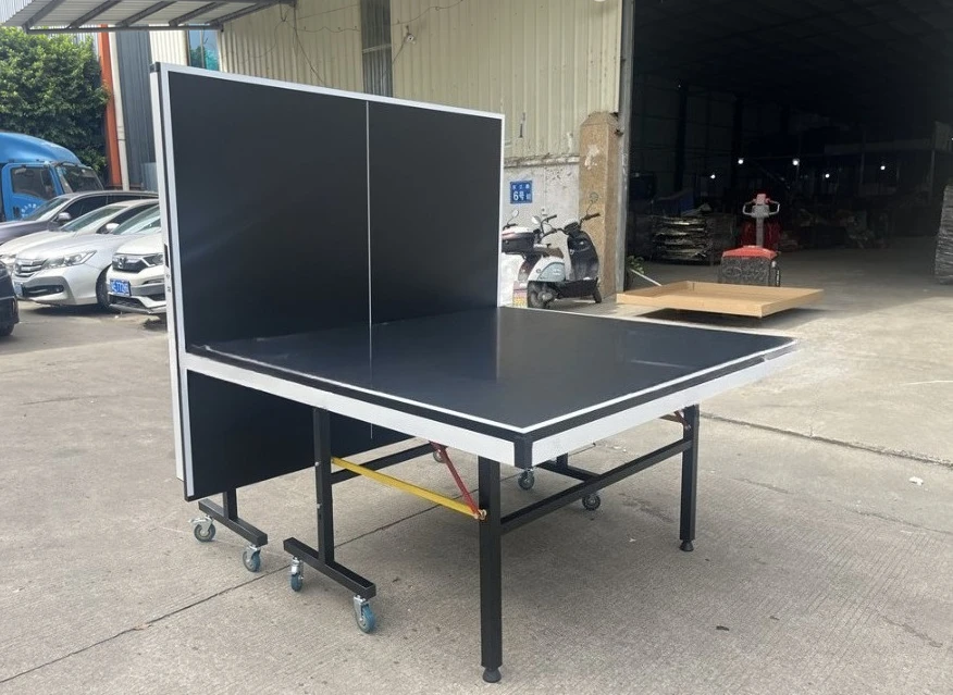 Folding wheeled household outdoor standard table tennis table single folding mobile table tennis table indoor table tennis table