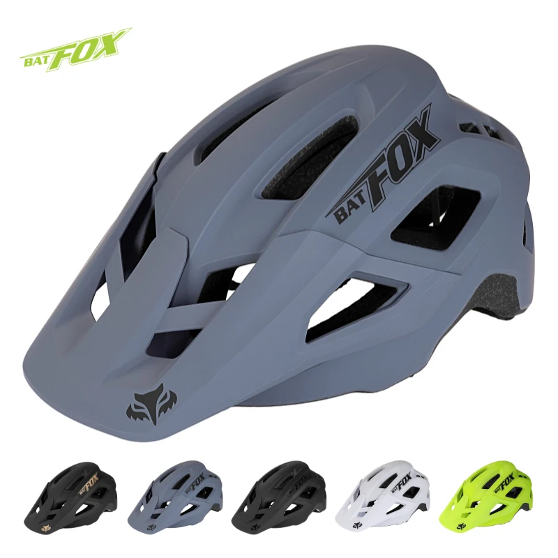 2024 New Batfox Adult Bicycle Helmet for Men Women MTB Bike Mountain Road Cycling Man\'s MTB helmet Outdoor Sports Safty Helmet