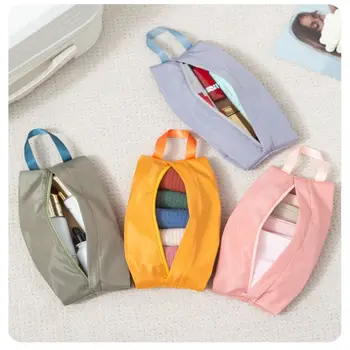 حقيبة سفر متعددة الأغراض مع سحاب ، تخزين الملابس الداخلية ، حقيبة بقالة ، منظم أمتعة مقاوم للأتربة ، متعدد الألوان