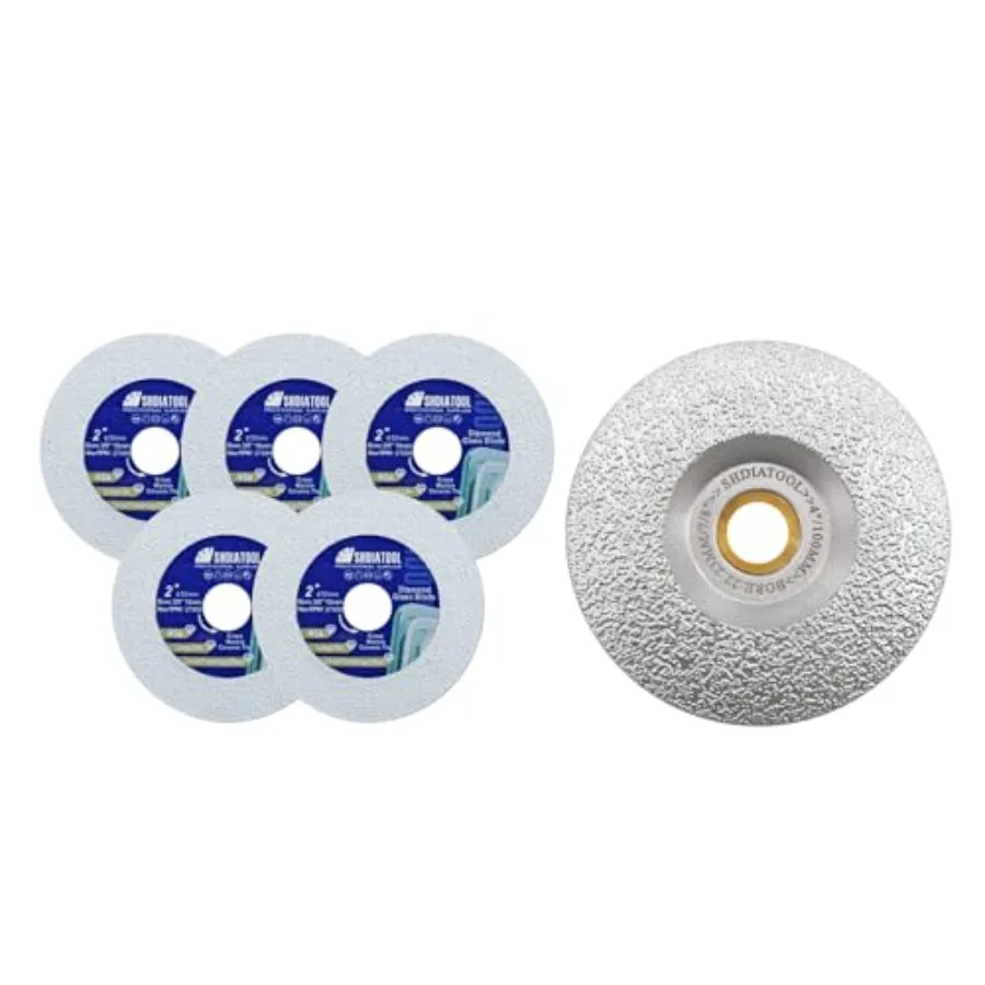 

Glass Diamond Cutting Disc 2-Inch Saw Blade Ultra-Thin Cut Off Wheel for Tile Ceramic Porcelain Marble 50mm 5 of Pack