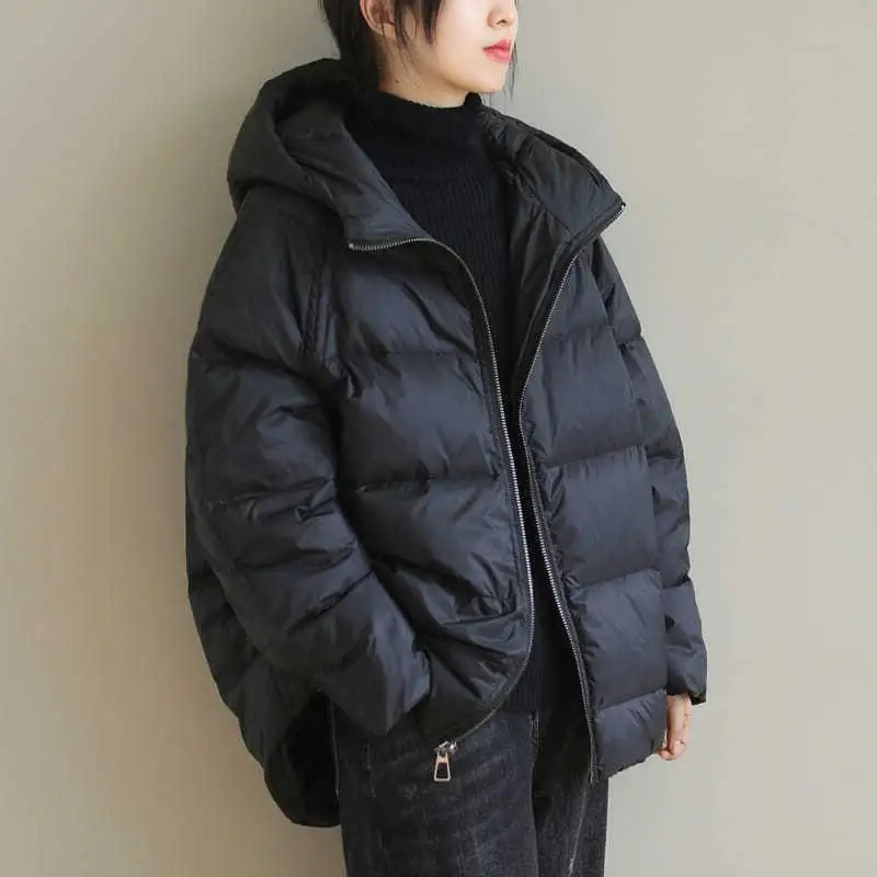 Oversized Women's Lightweight Hooded Cotton Jacket Women's 2025 New Winter Jacket