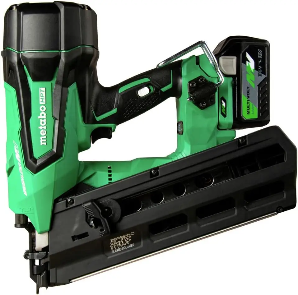 36V MultiVolt Cordless Framing Nailer | Uses 21 Degree Full Round Head Plastic Strip Nails