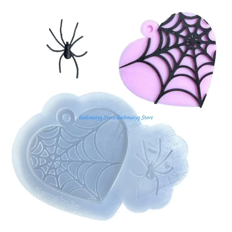 

573B Spiders Shaped Necklace Pendant Mold for Necklace Earring Jewelry Making